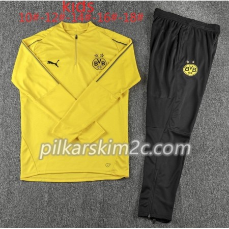 Borussia Dortmund Dziecięca Komplet Bluzy Treningowe Żółty 2018-2019